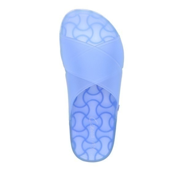 Circus by Sam Edelman Jaylee Crossband Jelly Slide Sandals 8 Blue jelly slides - Picture 6 of 6